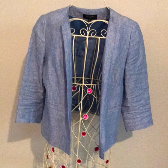 Open Talbots jacket chambray color. - Picture 1 of 4